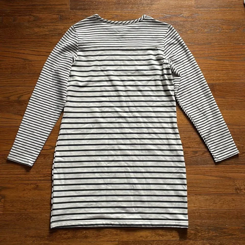 Free Country Free2b Long Sleeve Striped Sweatshirt Dress